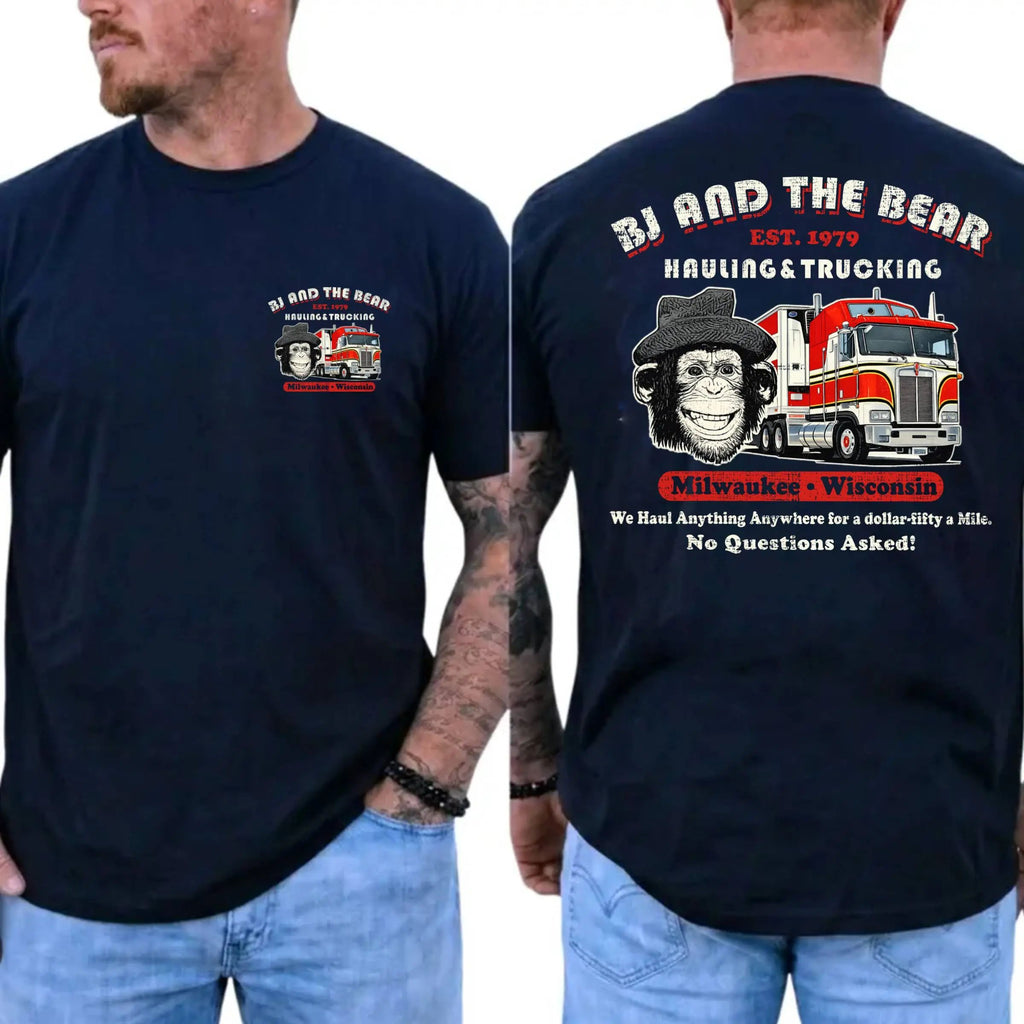 BJ and the Bear Hauling Trucking Ltd Worn Out Shirt, Vintage 70s TV Show Graphic T-shirt
