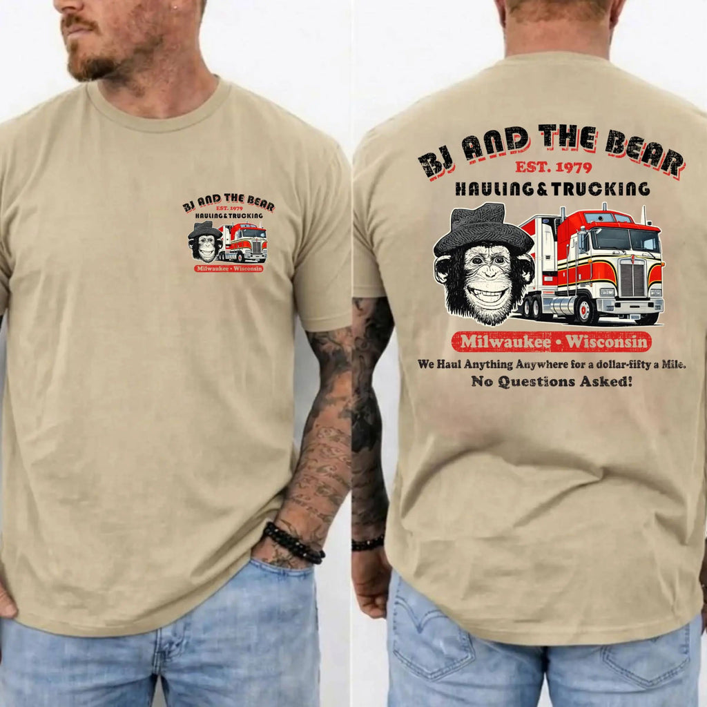 BJ and the Bear Hauling Trucking Ltd Worn Out Shirt, Vintage 70s TV Show Graphic T-shirt