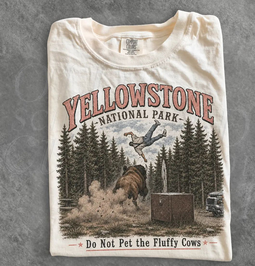 Do Not Pet The Fluffy Cows T-shirt, Yellowstone National Park Shirt