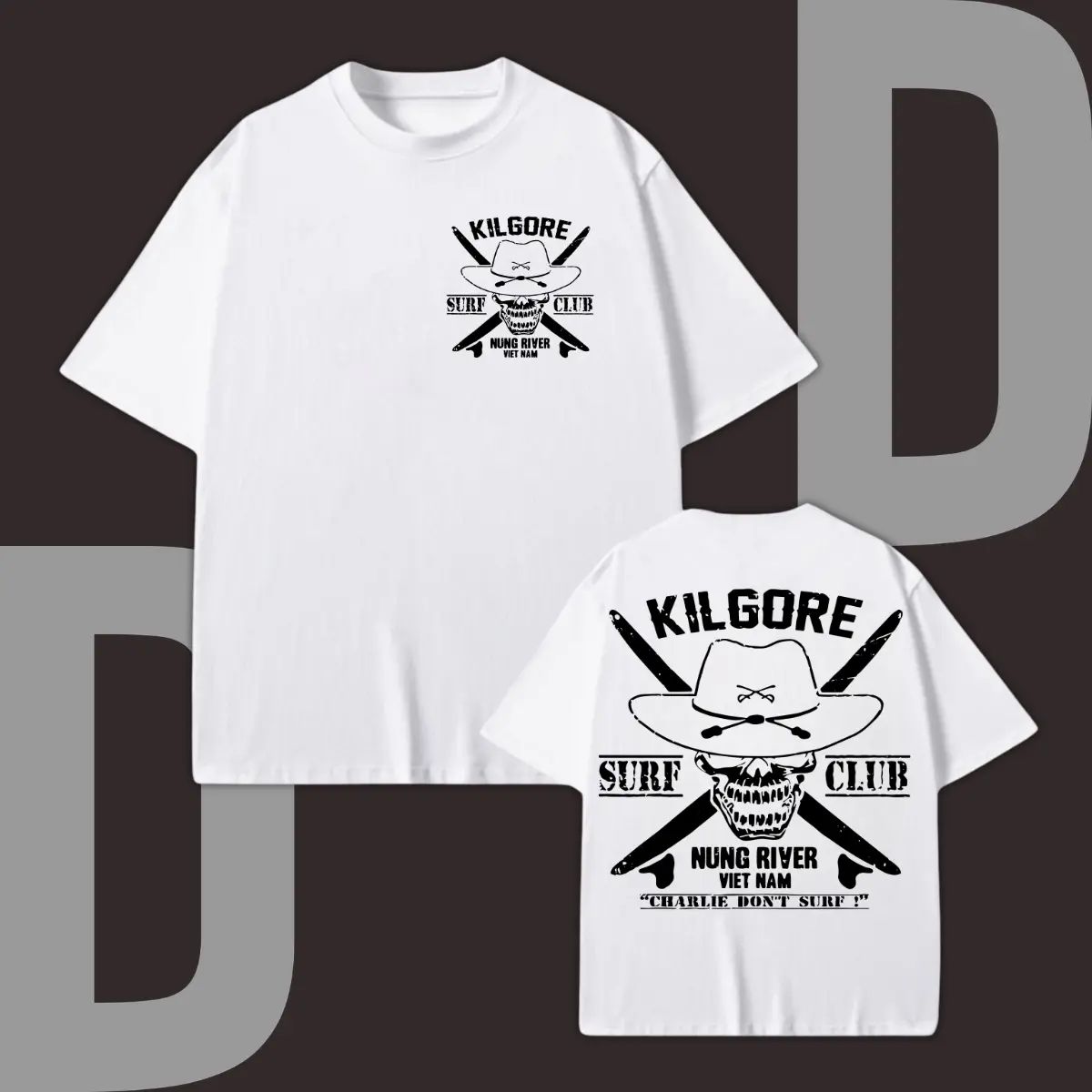 Men's Casual Stretch Short-Sleeve Kilgore Surf Club Tee - Apocalypse Now Movie