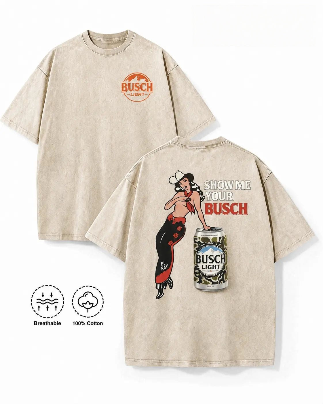 100% Cotton Pin Up Cowgirl Drinking Graphic Tee Y2K Dive Bar Aesthetic Summer Streetwear Washed Black