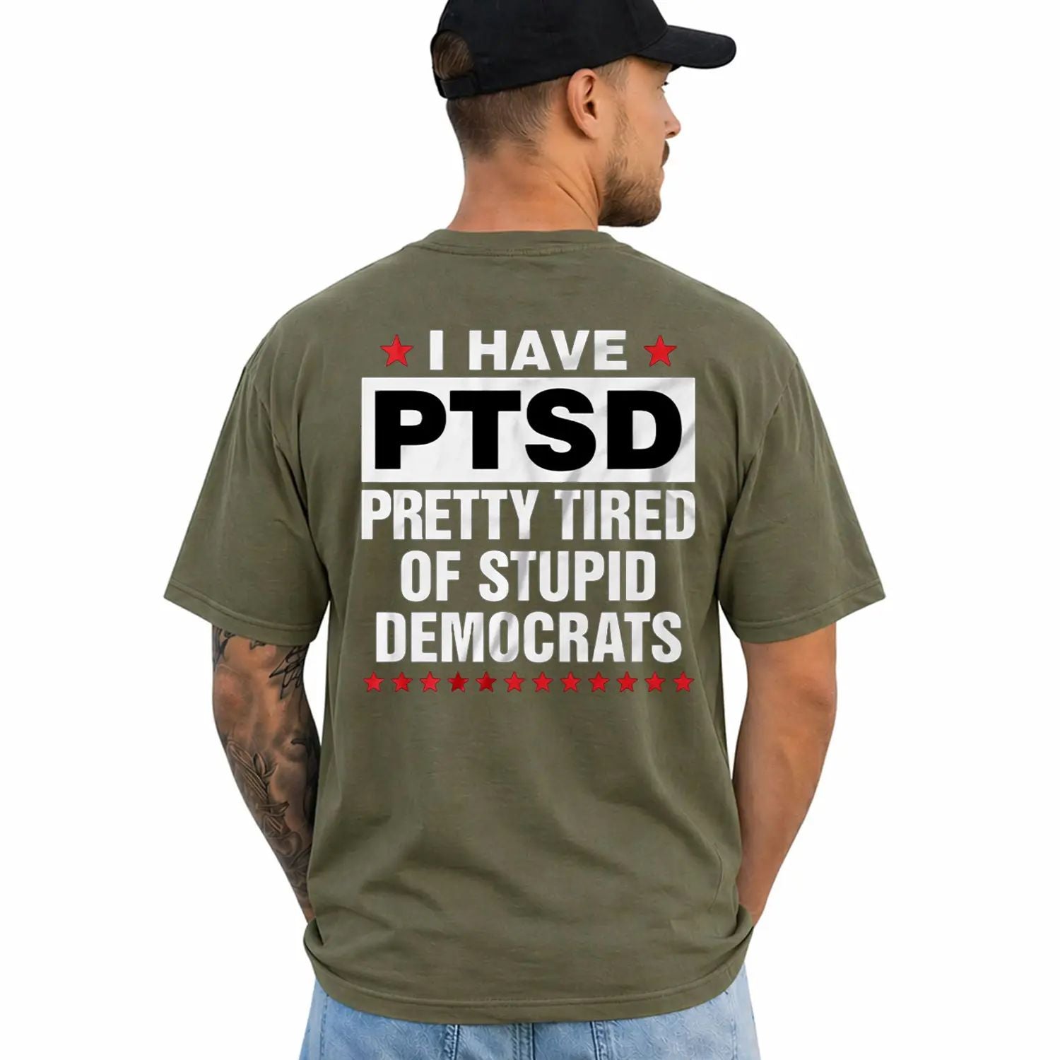 I Have PTSD Pretty Tired Of Stupid Democrats Funny Political Shirts