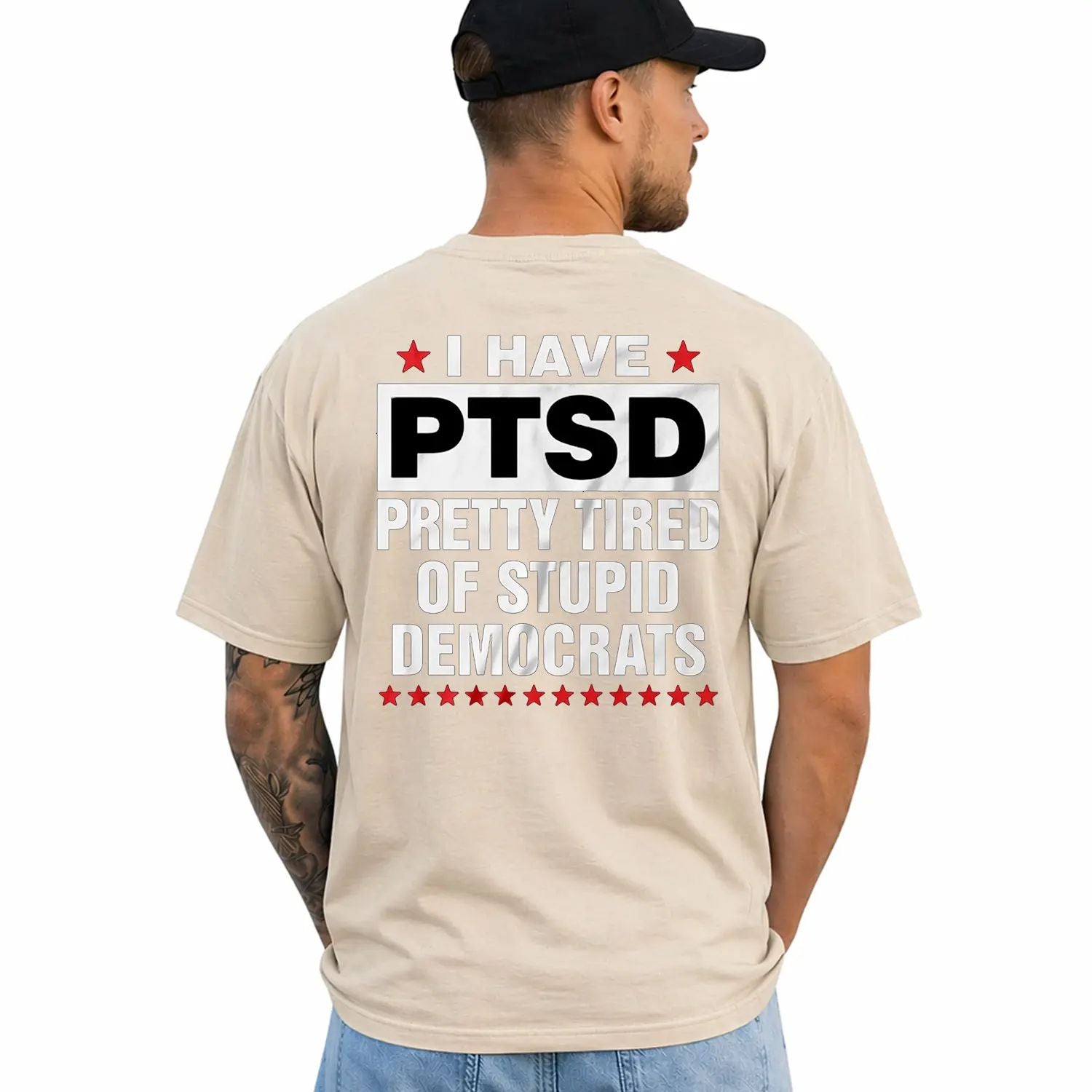 I Have PTSD Pretty Tired Of Stupid Democrats Funny Political Shirts