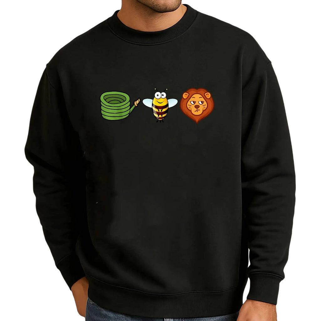 Hose Bee Lion Mens T Shirts Cotton Short Sleeve T-Shirt Crew Neck Tees Casual Shirt