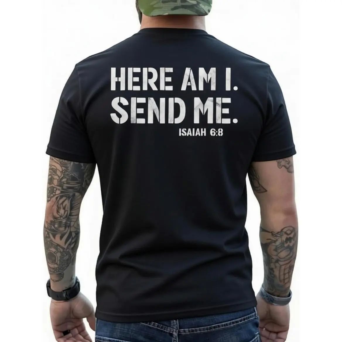 Here Am I Send Me Faith Graphic Tee