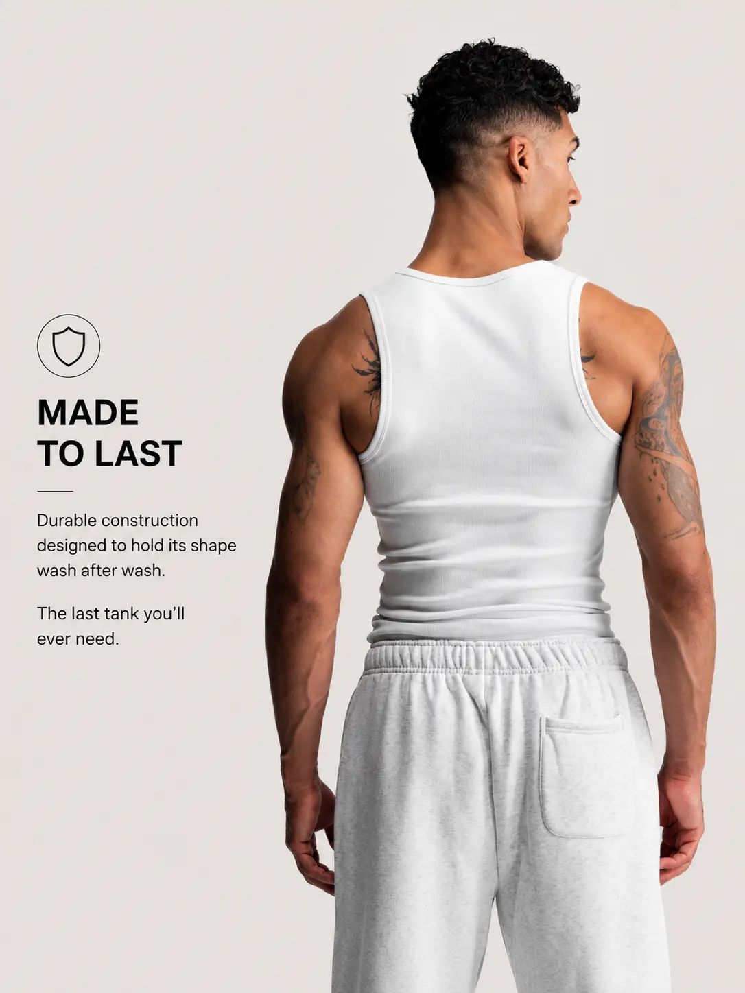 Premium Ultra-Soft Cotton Fitted Tanks 3 Pack / 6 Pack