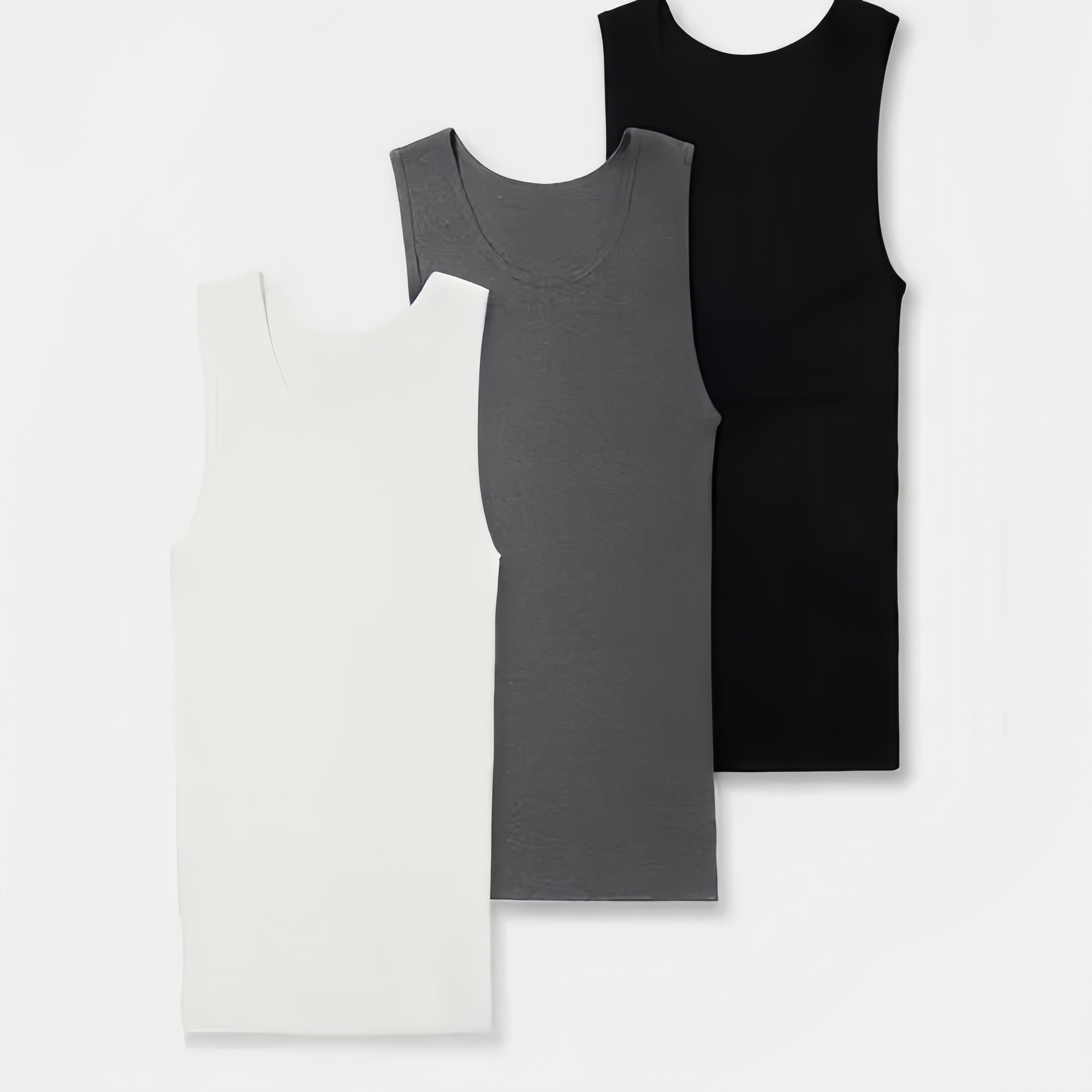 Premium Ultra-Soft Cotton Fitted Tanks 3 Pack / 6 Pack
