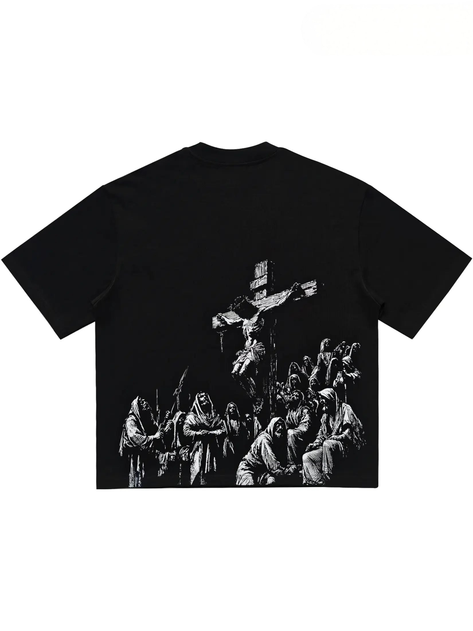 Last Supper & Crucifixion Graphic T-Shirt – Vintage Christian Faith Tee