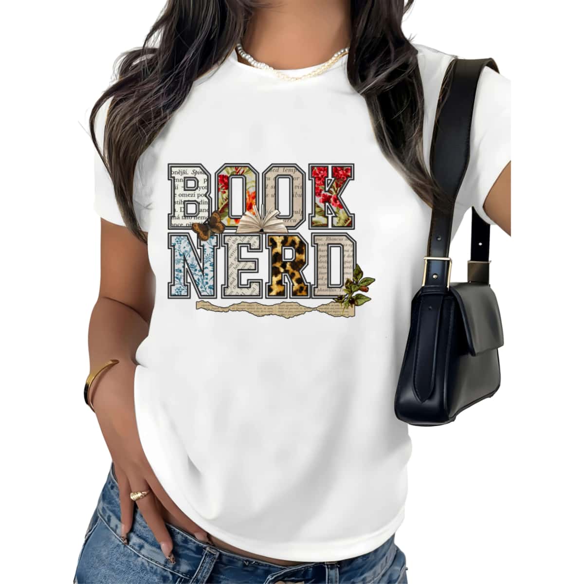 Book Nerd PRINTED Vintage T-shirt Retro Bookish Trendy Lover Retro Tee