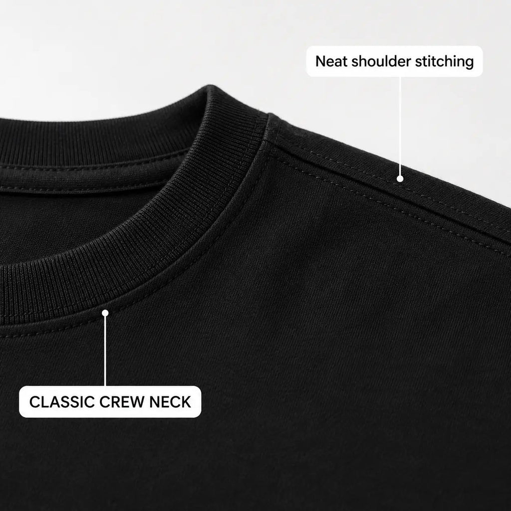 Funny Halloween Bone Font Back Print T‑Shirt