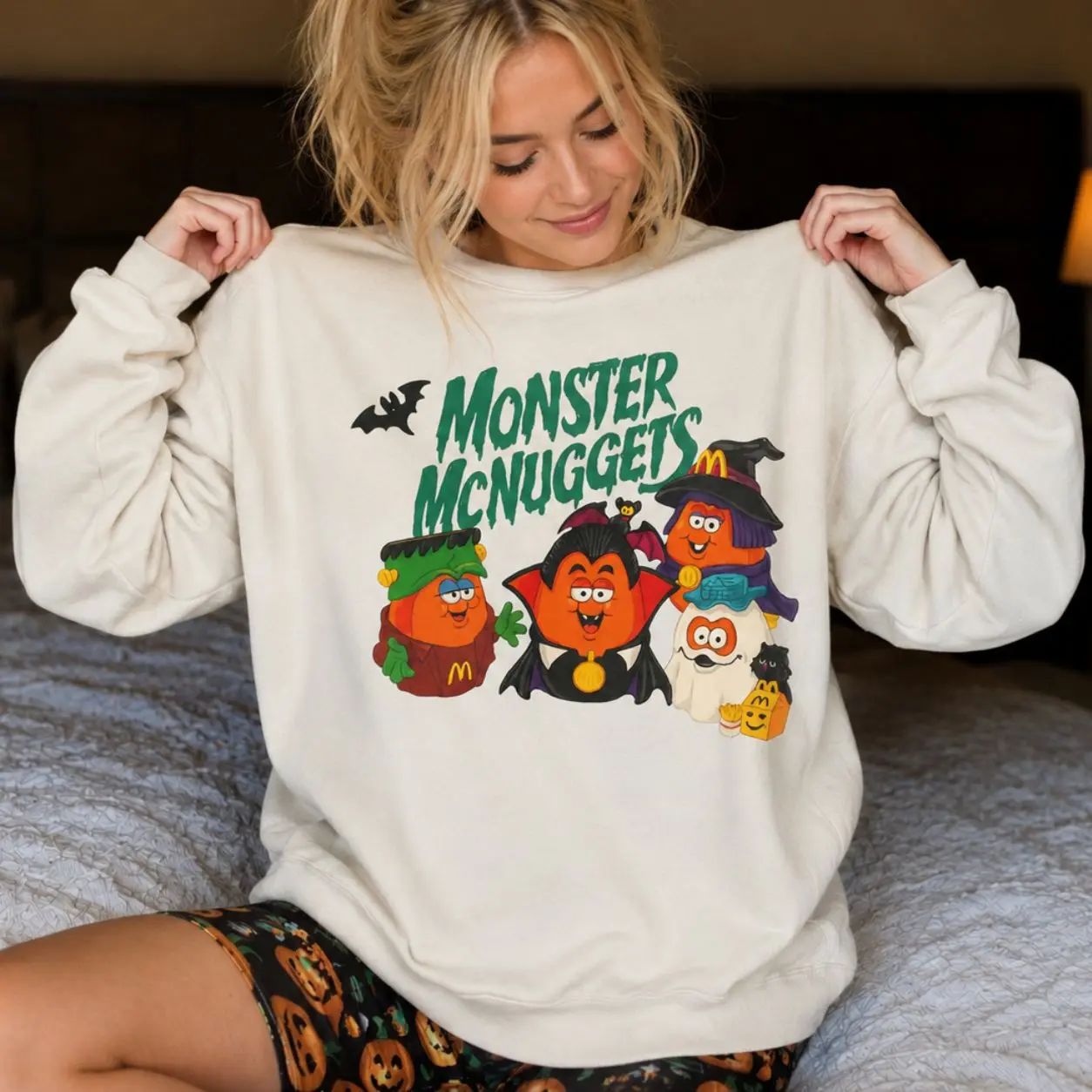 Vintage Halloween Nuggets Sweatshirt, 90s Monster Nuggets Shirt