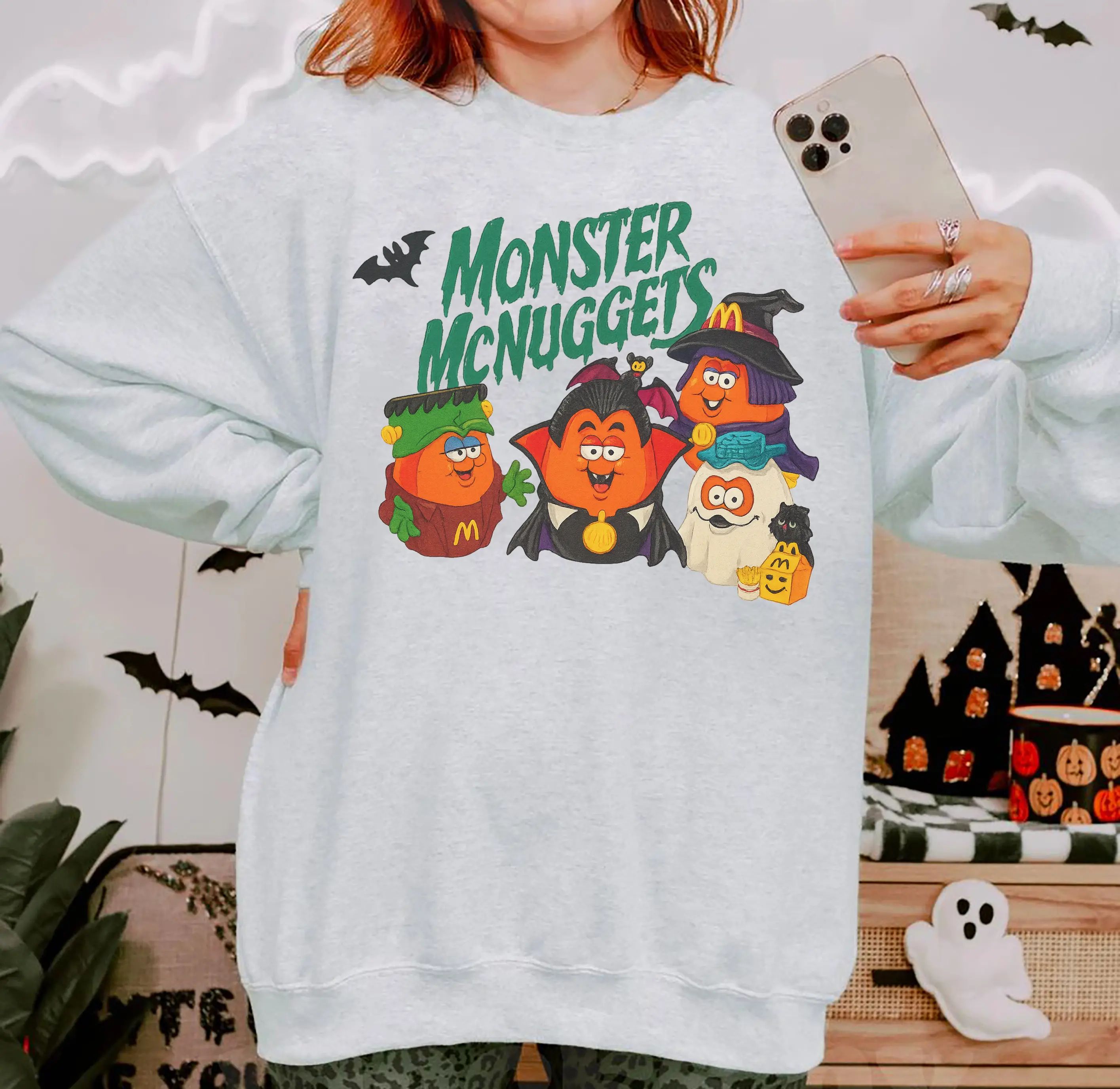 Vintage Halloween Nuggets Sweatshirt, 90s Monster Nuggets Shirt