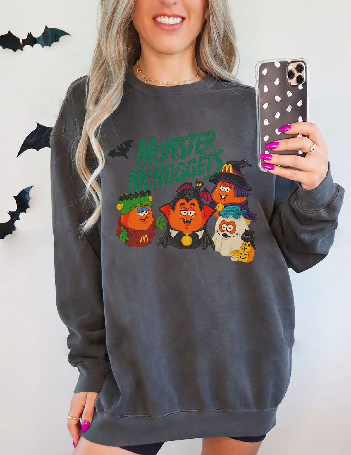 Vintage Halloween Nuggets Sweatshirt, 90s Monster Nuggets Shirt