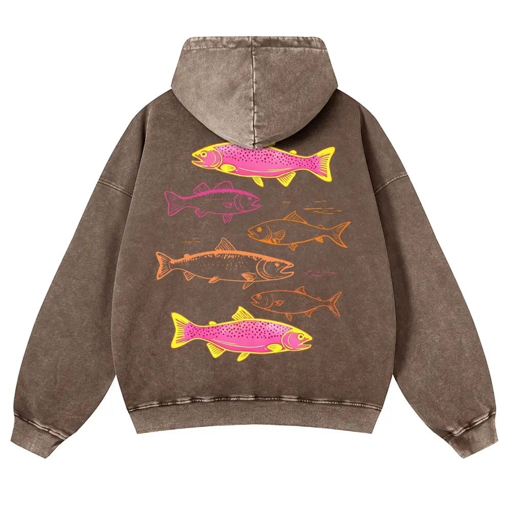 Holafish Heavyweight Cotton Hoodie Streetwear