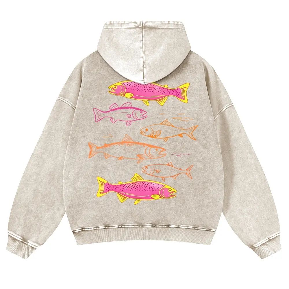 Holafish Heavyweight Cotton Hoodie Streetwear