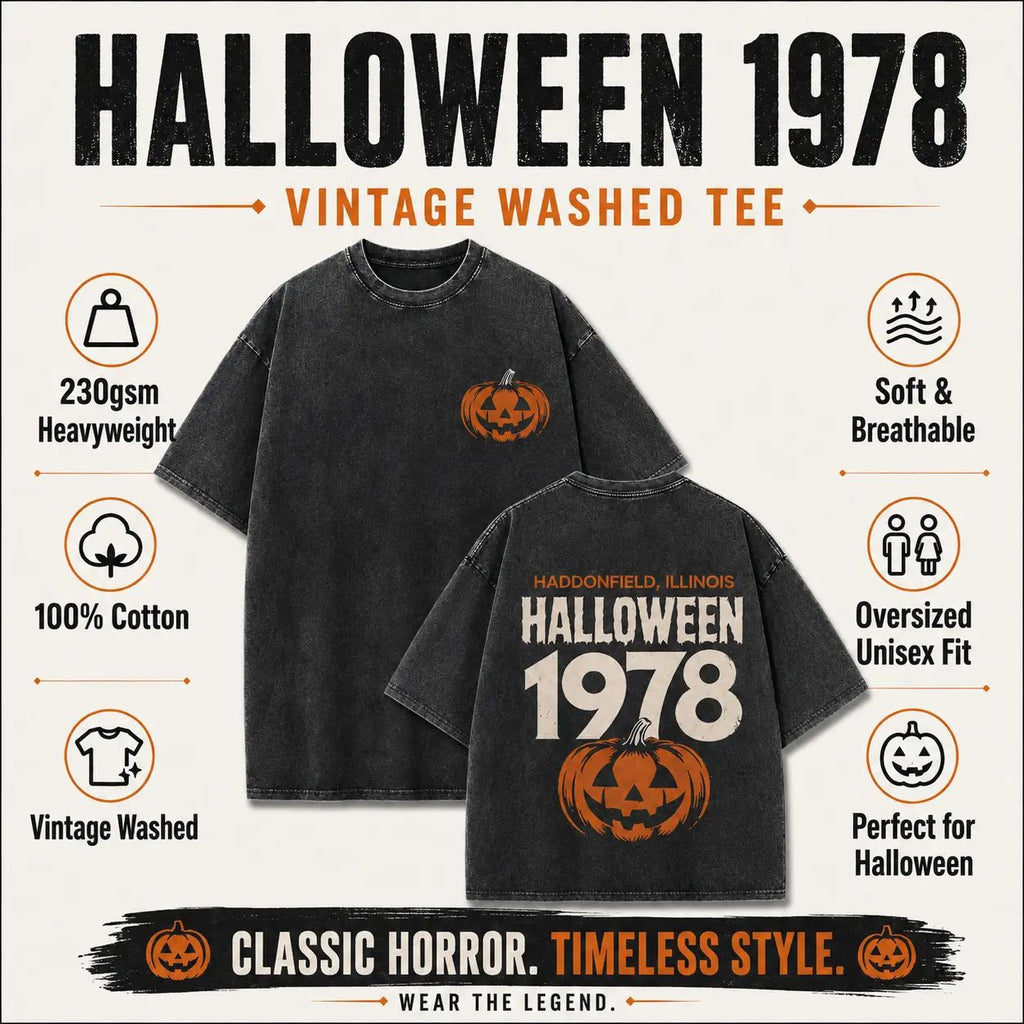 Halloween 1978 Haddonfield Vintage Washed T-Shirt