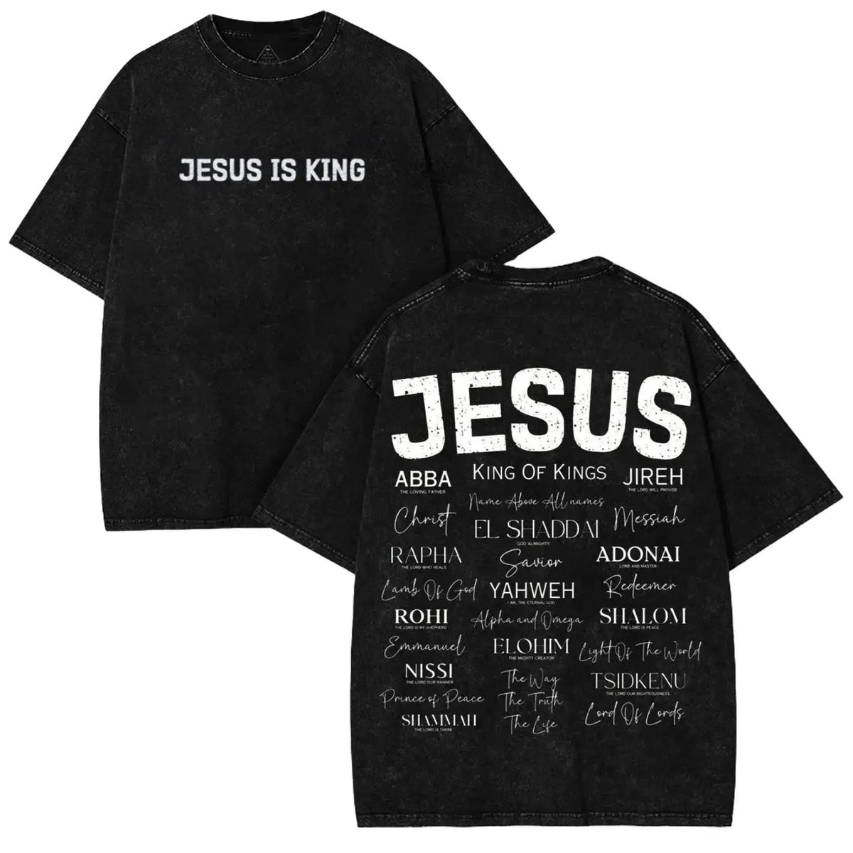 Jesus Is King Christian Graphic T Shirt