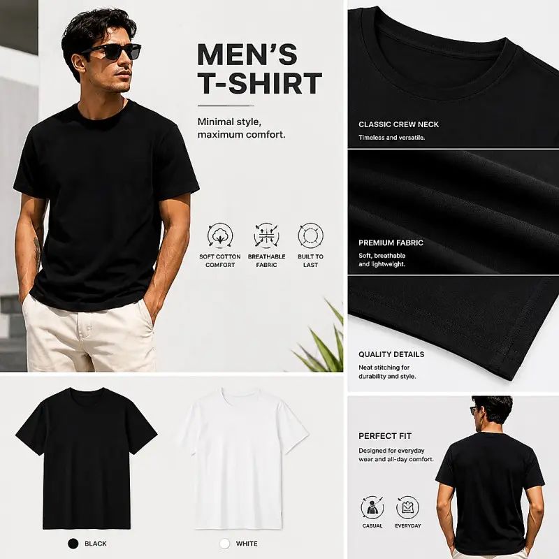 TRUST ME IT'S BIG,Men's Soft Cotton Back Graphic Short-Sleeve Tee