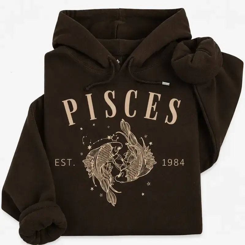 [CUSTOM EST. YEAR] 12 Zodiac Signs Hoodie – Personalized Birth Year Astrology Sweatshirt