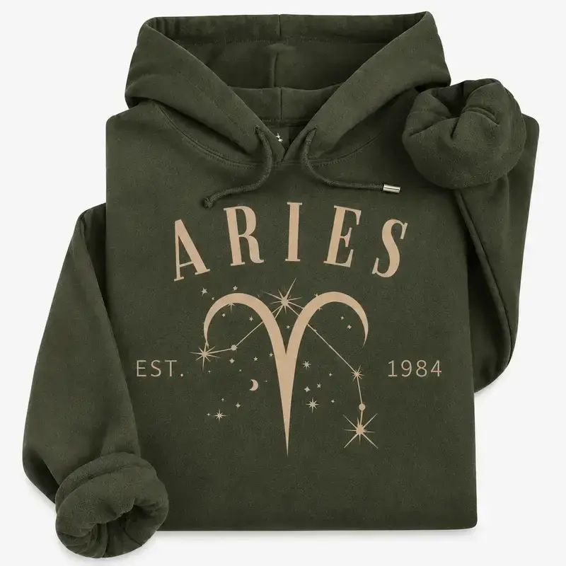 [CUSTOM EST. YEAR] 12 Zodiac Signs Hoodie – Personalized Birth Year Astrology Sweatshirt