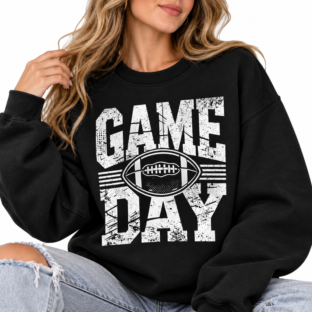 Retro Cotton Casual T-Shirt - Football Mom Everyday Apparel for Fall Sports Game Day