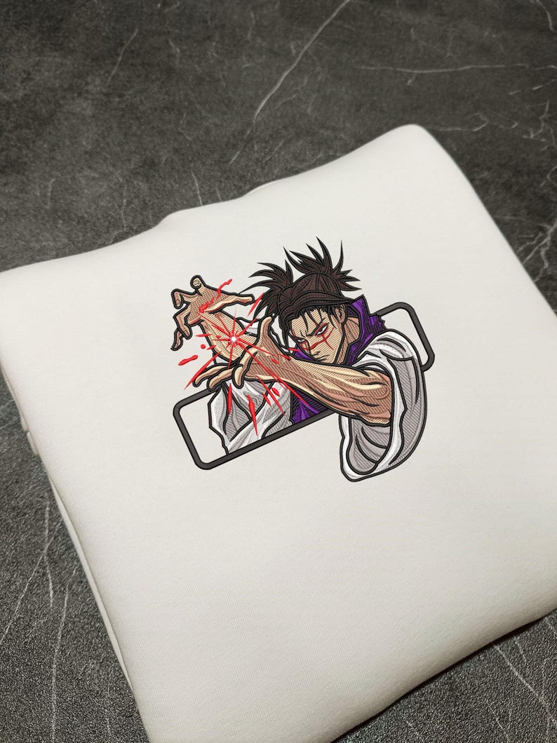 Choso Embroidered Sweatshirt: Unisex Anime Crewneck, Manga Streetwear