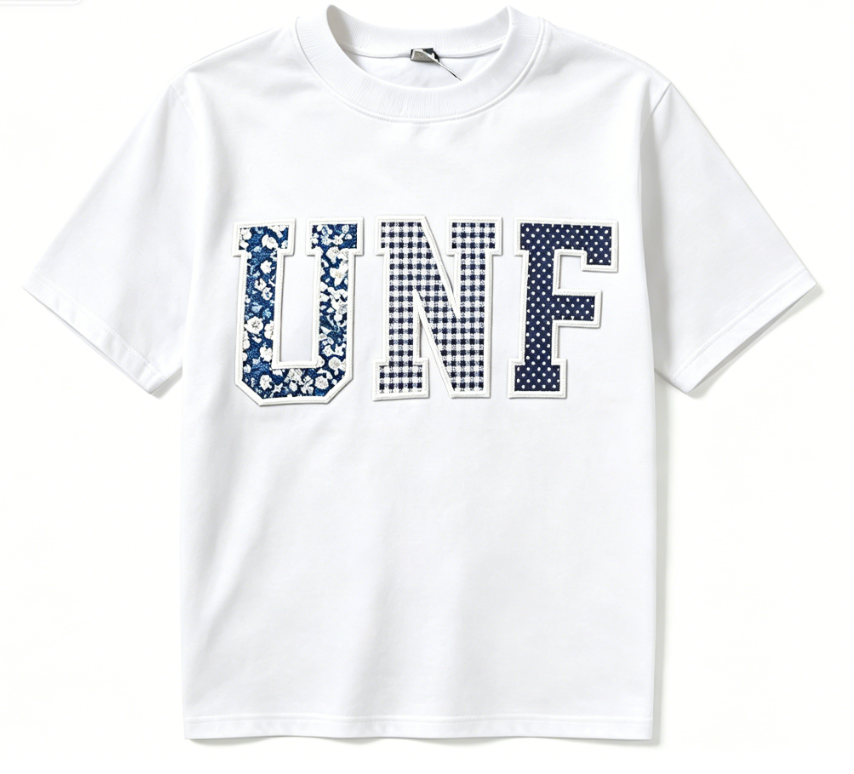 UNF Graphic Print T-Shirt – Casual Cotton Crew Neck Tee