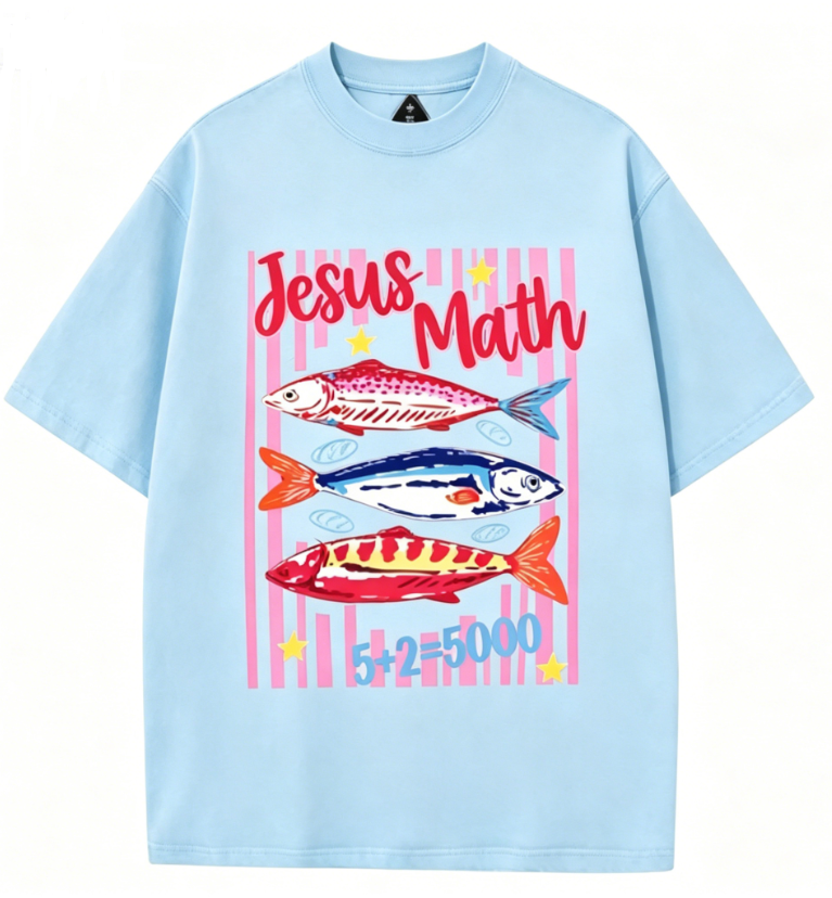 5+2=5000 Fish Miracle Graphic Tee