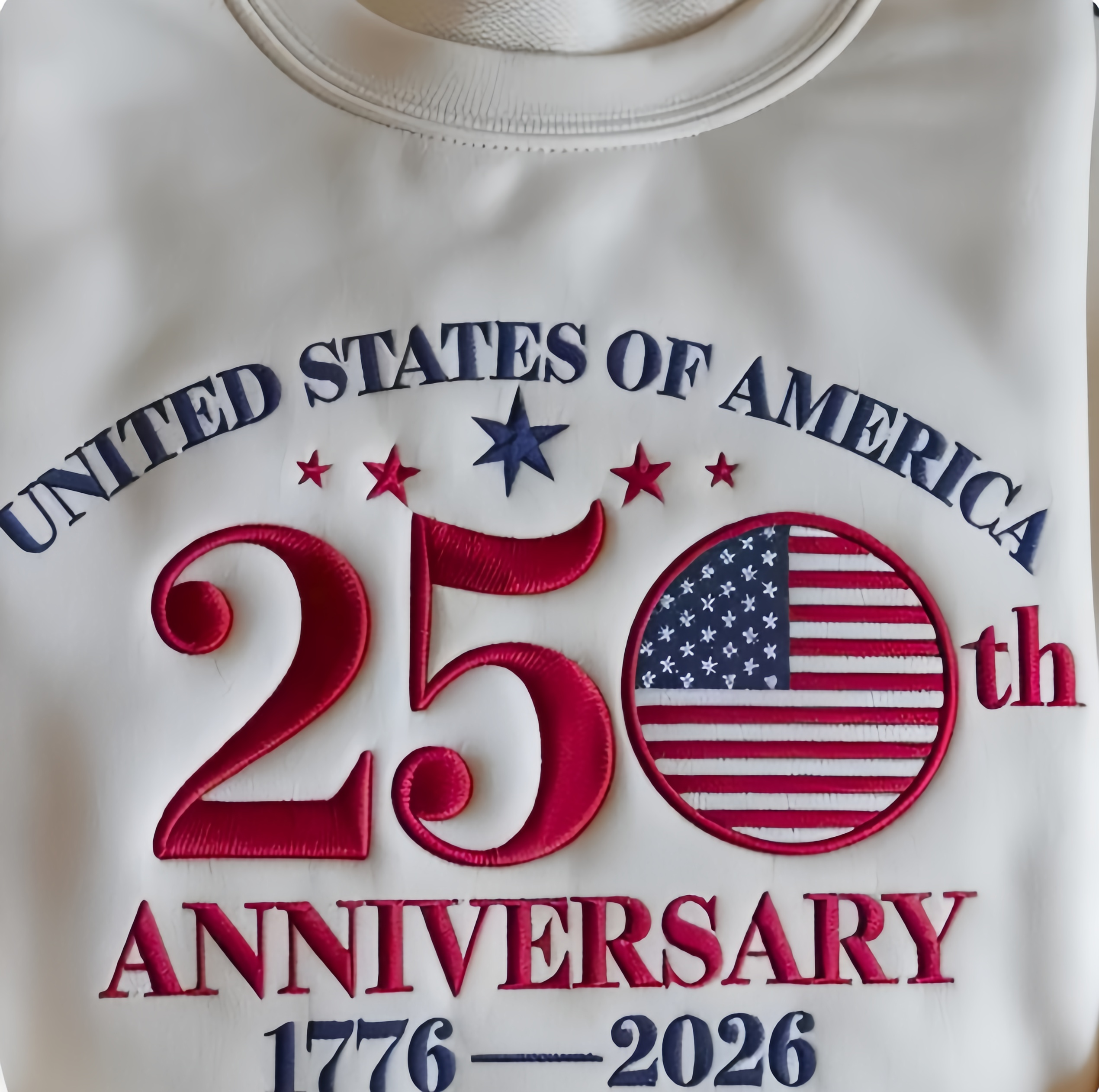 Embroidered 250th Anniversary USA Sweatshirt