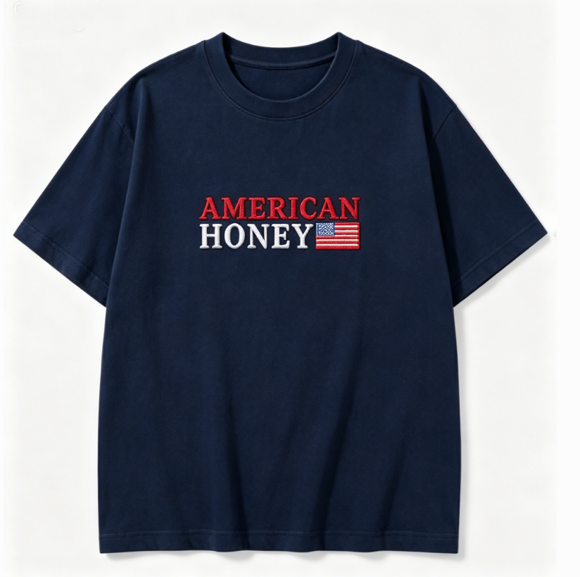 American Honey Embroidered Vintage Tee