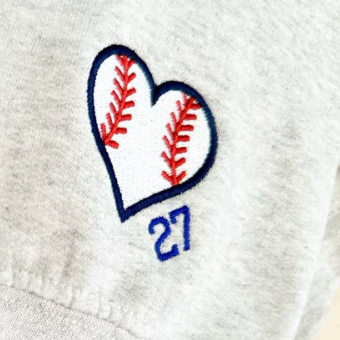 Toronto Blue Jays Floral Crewneck Sweatshirt - Custom Embroidered Baseball Heart & Maple Leaf Fan Apparel