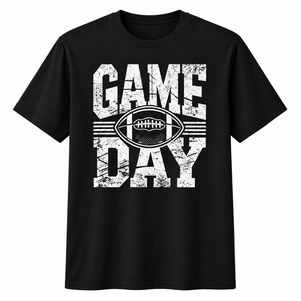Retro Cotton Casual T-Shirt - Football Mom Everyday Apparel for Fall Sports Game Day