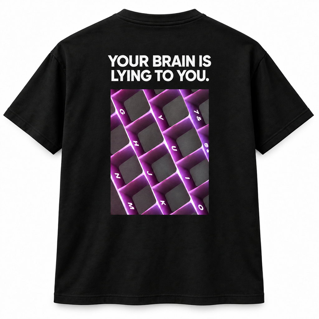 Your Brain Is Lying to You – Optical Illusion Graphic Tee