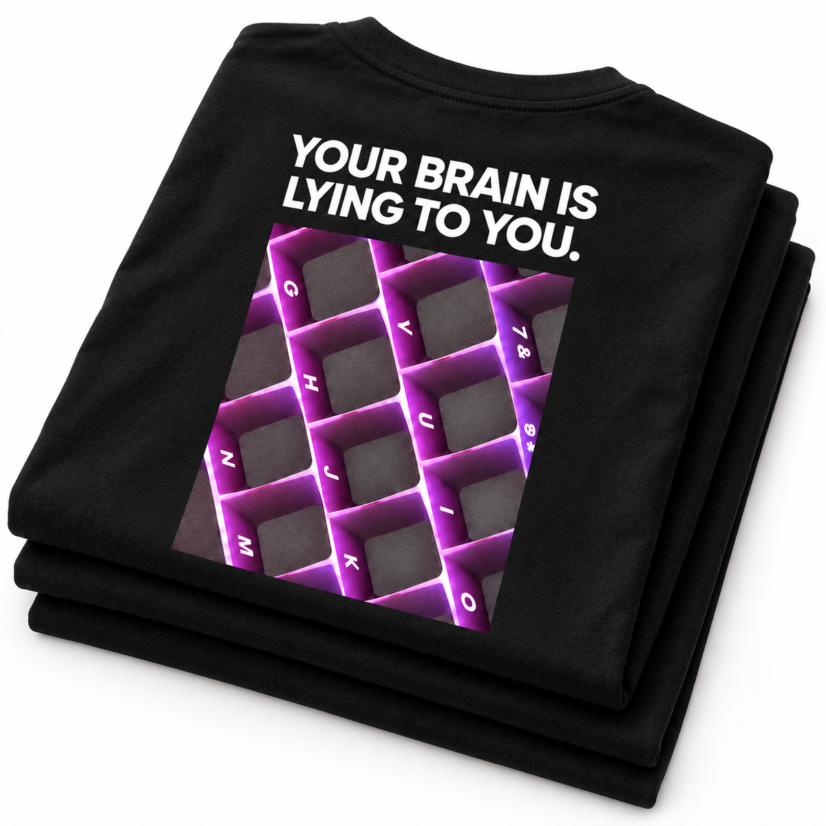 Your Brain Is Lying to You – Optical Illusion Graphic Tee