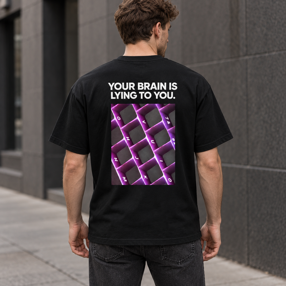 Your Brain Is Lying to You – Optical Illusion Graphic Tee