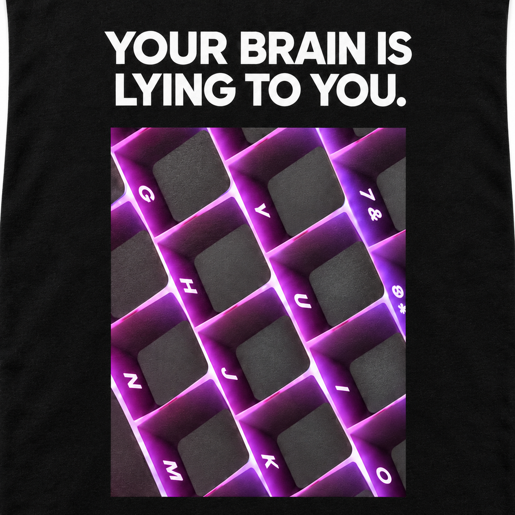 Your Brain Is Lying to You – Optical Illusion Graphic Tee