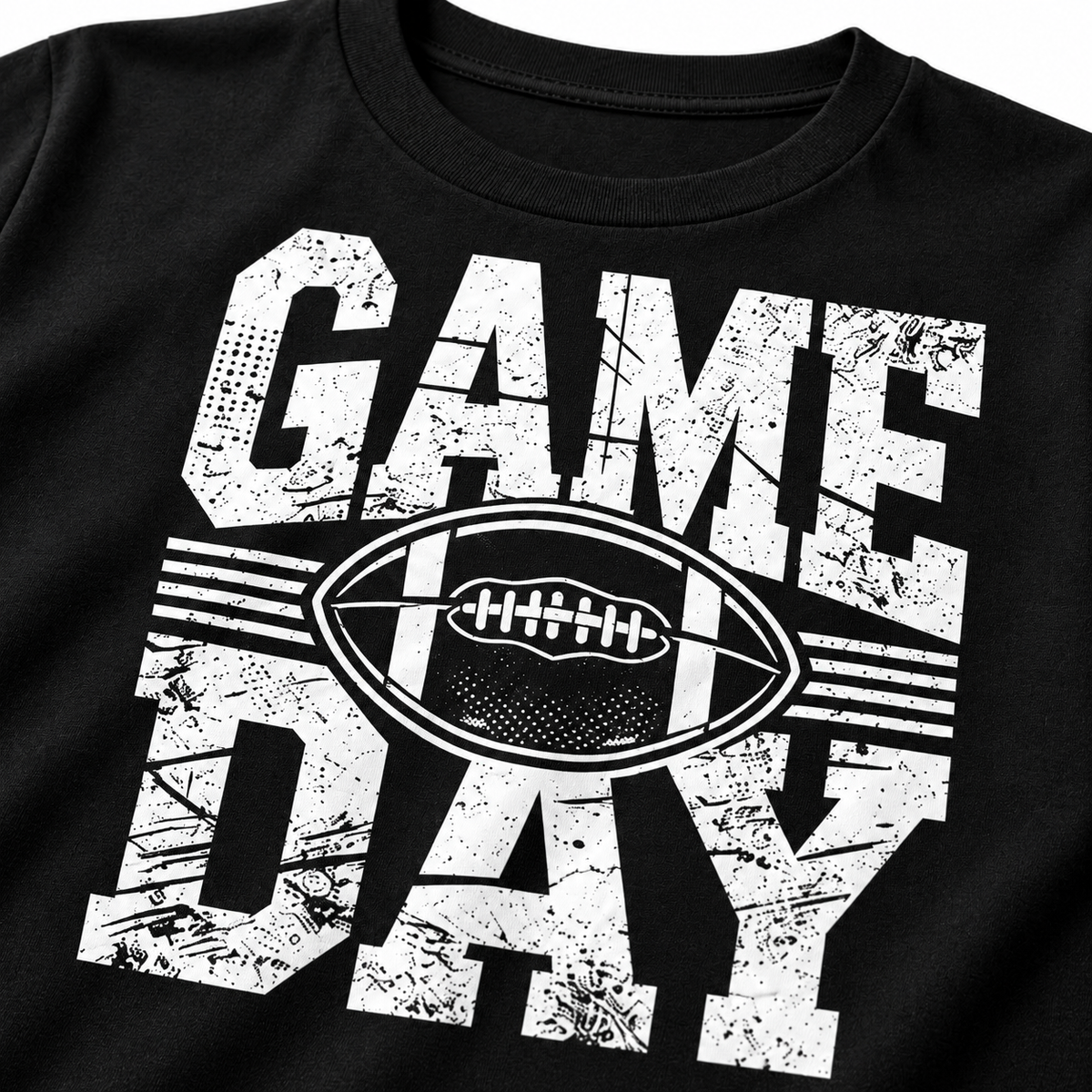 Retro Cotton Casual T-Shirt - Football Mom Everyday Apparel for Fall Sports Game Day